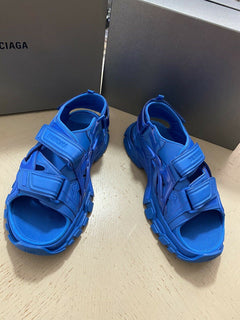 NIB Balenciaga Herren Track Sandal Schuhe Bildschirmblau 10 US (43 Eu)