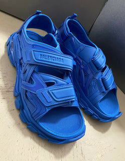 NIB Balenciaga Herren Track Sandal Schuhe Bildschirmblau 10 US (43 Eu)