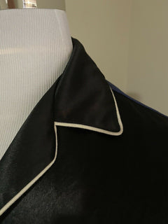 Neues Gucci Herren-Kurzarm-Klassenhemd für 1880 $ in Schwarz/Blau, Größe L (50 Eu), Italien