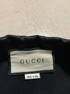 Neues Gucci Herren-Kurzarm-Klassenhemd für 1880 $ in Schwarz/Blau, Größe L (50 Eu), Italien