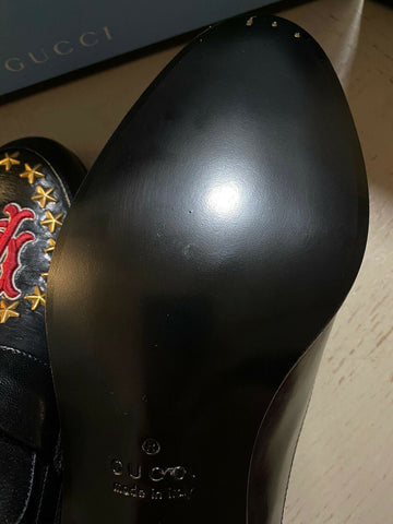 New $1190 Gucci Men’s GG Leather Loafers Shoes Black 8.5 US ( 7.5 UK )