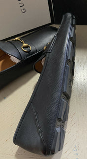 Neue Gucci Herren Leder Driver Mokassins Schuhe Schwarz 15 US (14 UK) Italien