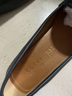 Neue Gucci Herren Leder Driver Mokassins Schuhe Schwarz 15 US (14 UK) Italien