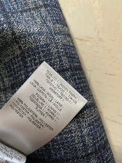 Neuer Bottega Veneta Herren Wendemantel aus schwerem Polyester mit Karomuster, Grau, 46 US/56Eu