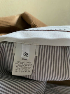 Neu mit Etikett: 775 $ Brunello Cucinelli Herren-Cord-Samthose Kamel 36 US/52 Eu Italien