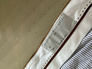 Neu mit Etikett: 775 $ Brunello Cucinelli Herren-Cord-Samthose Kamel 36 US/52 Eu Italien