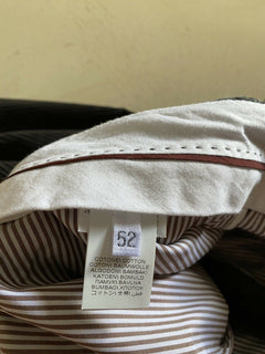 Neu mit Etikett: 775 $ Brunello Cucinelli Herren-Cord-Samthose DK Grau 36 US/52 Eu Italien