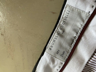 Neu mit Etikett: 775 $ Brunello Cucinelli Herren-Cord-Samthose DK Grau 36 US/52 Eu Italien