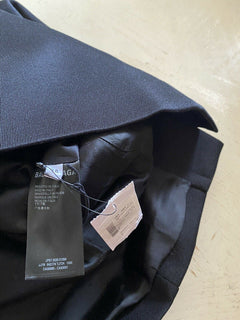 Neu $990 Balenciaga geknöpfter Bleistiftrock mit Seitenschlitz Schwarz 38/6 Italien