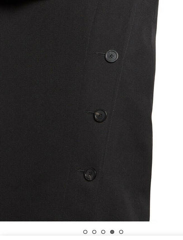 Новая юбка-карандаш на пуговицах с разрезом по бокам от Balenciaga, черная 38/6, Италия, $990