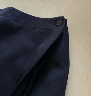 Neu $990 Balenciaga geknöpfter Bleistiftrock mit Seitenschlitz Schwarz 38/6 Italien