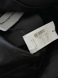 Neu $990 Balenciaga geknöpfter Bleistiftrock mit Seitenschlitz Schwarz 38/6 Italien