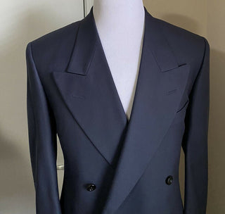 Neu mit Etikett: 3200 $ Gucci Herren Sportmantel Jacke Blazer Blau 44R US (54R Eu) Italien