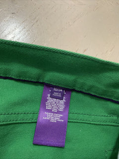 Neu mit Etikett: 495 $ Ralph Lauren Purple Label Herren Thompson Slim Jeans Hose Grün 32