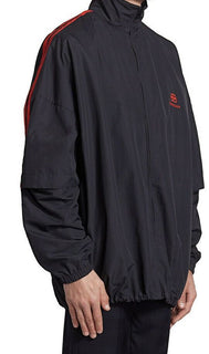 Neue übergroße Herren-Trainingsjacke mit doppelten Ärmeln und Reißverschluss von Balenciaga im Wert von 1.590 US-Dollar, 38 US/48E