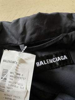Neue übergroße Herren-Trainingsjacke mit doppelten Ärmeln und Reißverschluss von Balenciaga im Wert von 1.590 US-Dollar, 38 US/48E