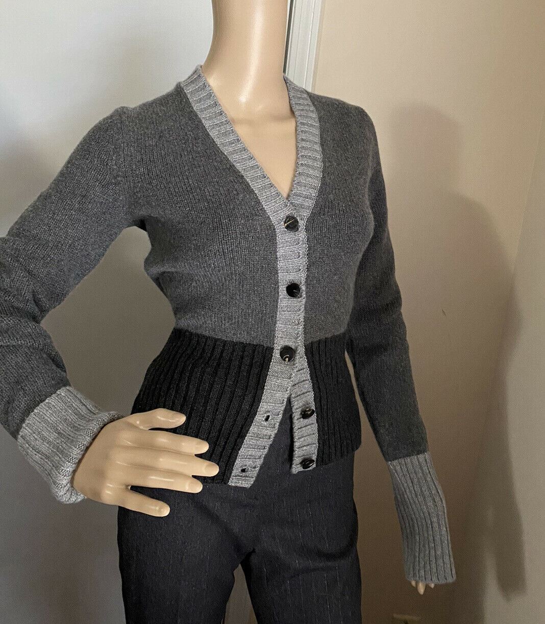 New $1825 Loro Piana Women Wall Street Cashmere Cardigan Sweater 