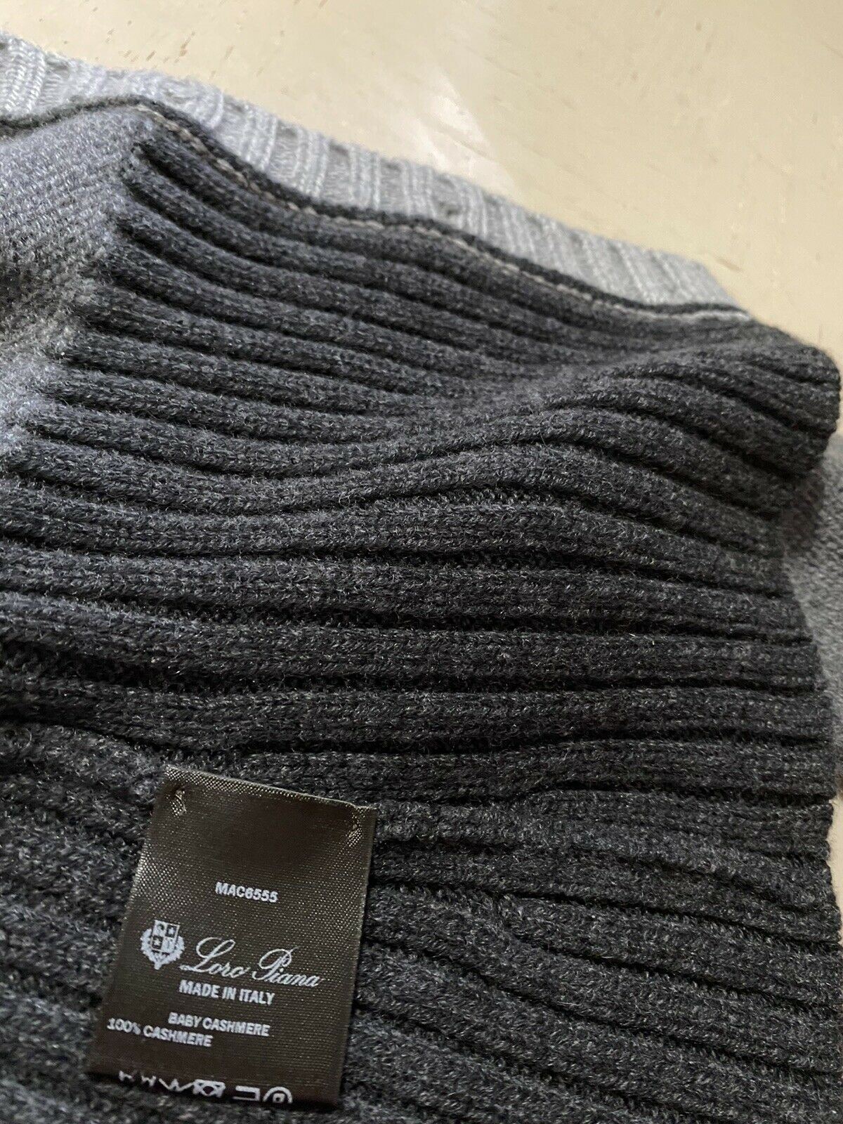 New $1825 Loro Piana Women Wall Street Cashmere Cardigan Sweater DK Gray 40/6