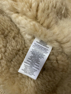 Neu $2498 Ralph Lauren Isländische Bomberjacke aus Leder mit Scherkragen, Braun M