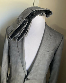 Neu 3495 $ Ermenegildo Zegna Trofeo 600 Anzug Grau 42L US/52L Eu Italien