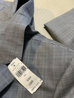 Neu 3495 $ Ermenegildo Zegna Trofeo 600 Anzug Grau 42L US/52L Eu Italien