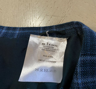 Neu mit Etikett: 8820 $ Kiton Herren Kaschmir Sportmantel Blazer Jacke Blau 46L US/56L Eu