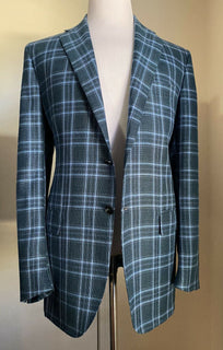 Neu mit Etikett: 8820 $ Kiton Herren Kaschmir Sportmantel Blazer Jacke Blau 46L US/56L Eu