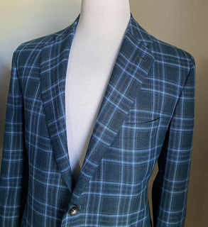 Neu mit Etikett: 8820 $ Kiton Herren Kaschmir Sportmantel Blazer Jacke Blau 46L US/56L Eu
