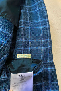 Neu mit Etikett: 8820 $ Kiton Herren Kaschmir Sportmantel Blazer Jacke Blau 46L US/56L Eu