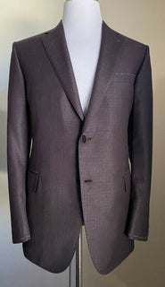 Neu mit Etikett: 4.400 $ Brioni Herren-Sportmantel aus Wolle, Blazer, Burgunderrot, 44R US/54R Eu