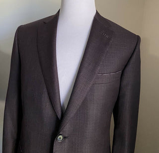 Neu mit Etikett: 4.400 $ Brioni Herren-Sportmantel aus Wolle, Blazer, Burgunderrot, 44R US/54R Eu