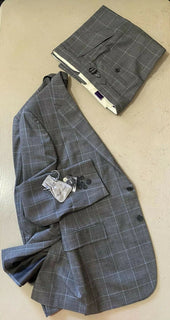 Neu $2995 Ralph Lauren Purple Label Herrenanzug Grau 42L US/52L Eu Italien