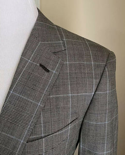 Neu $2995 Ralph Lauren Purple Label Herrenanzug Grau 42L US/52L Eu Italien