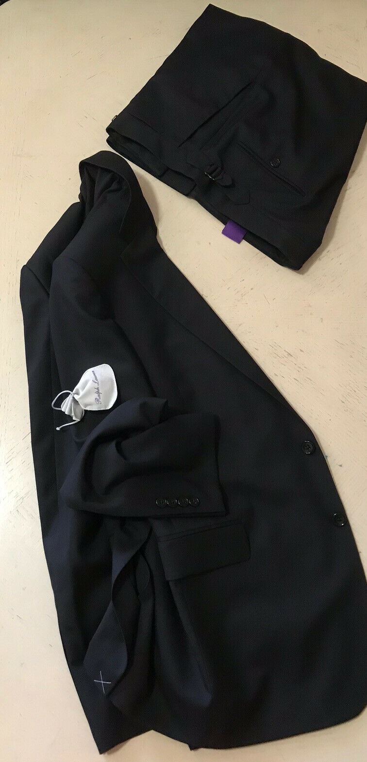New $1995 Ralph Lauren Purple Label RLX Gregory Wool Men Suit 42R US Italy