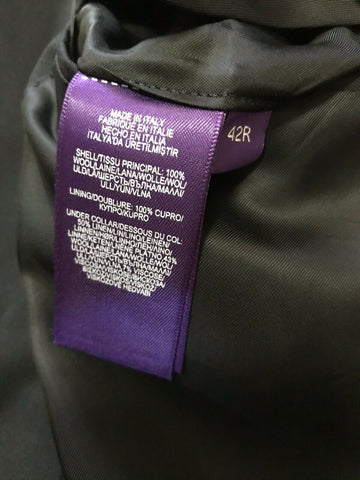 New $1995 Ralph Lauren Purple Label RLX Gregory Wool Men Suit 42R US Italy