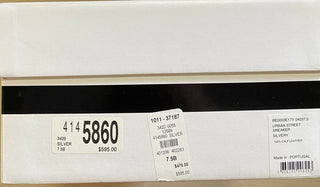 NIB 750 $ Givenchy Damen Ledersneaker Silber 7,5 US/37,5 Eu