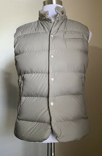 Neu $995 Ralph Lauren Purple Label Men Whitwell Puffer Vest LT Grey L