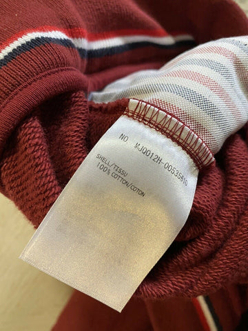 NWT $550 Thom Browne Men Classic Drawstring Cotton Sweatshort Burgundy 0 ( XS )