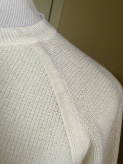 Neu mit Etikett: 550 $ Eidos Herren-Wollpullover mit Rundhalsausschnitt, Weiß, XL, hergestellt in Italien