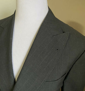 Neu mit Etikett: 3375 $ Brunello Cucinelli Herren Sportmantel Blazer DK Grau 42 US (52 Eu) Italien