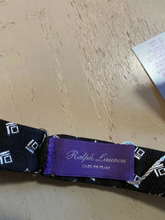Neue biometrische Fliege aus Jacquard-Seide von Ralph Lauren Purple Label für 195 $ in Schwarz aus Italien