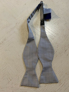 Neue 195 $ Ralph Lauren Purple Label Prince of Wales Seidenschleife in Schwarz/Creme