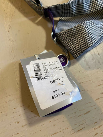 New $195 Ralph Lauren Purple Label Prince of Wale’s Silk Bow Black/Cream Bow Tie