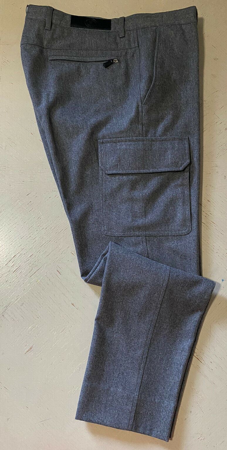New $1195 Ermenegildo Zegna Slim Fit Dress Pants DK Gray 34 US ( 50 Eu )