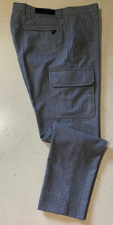 Neu 1195 $ Ermenegildo Zegna Slim Fit Anzughose DK Grau 34 US (50 Eu)