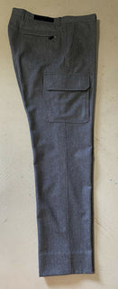 Neu 1195 $ Ermenegildo Zegna Slim Fit Anzughose DK Grau 34 US (50 Eu)