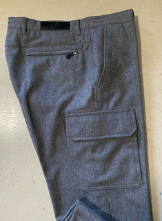 Neu 1195 $ Ermenegildo Zegna Slim Fit Anzughose DK Grau 34 US (50 Eu)