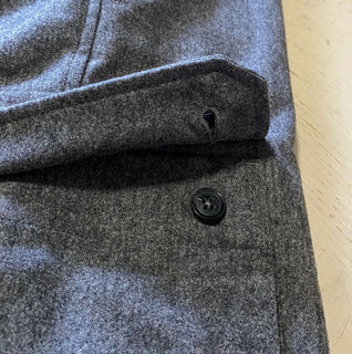 Neu 1195 $ Ermenegildo Zegna Slim Fit Anzughose DK Grau 34 US (50 Eu)