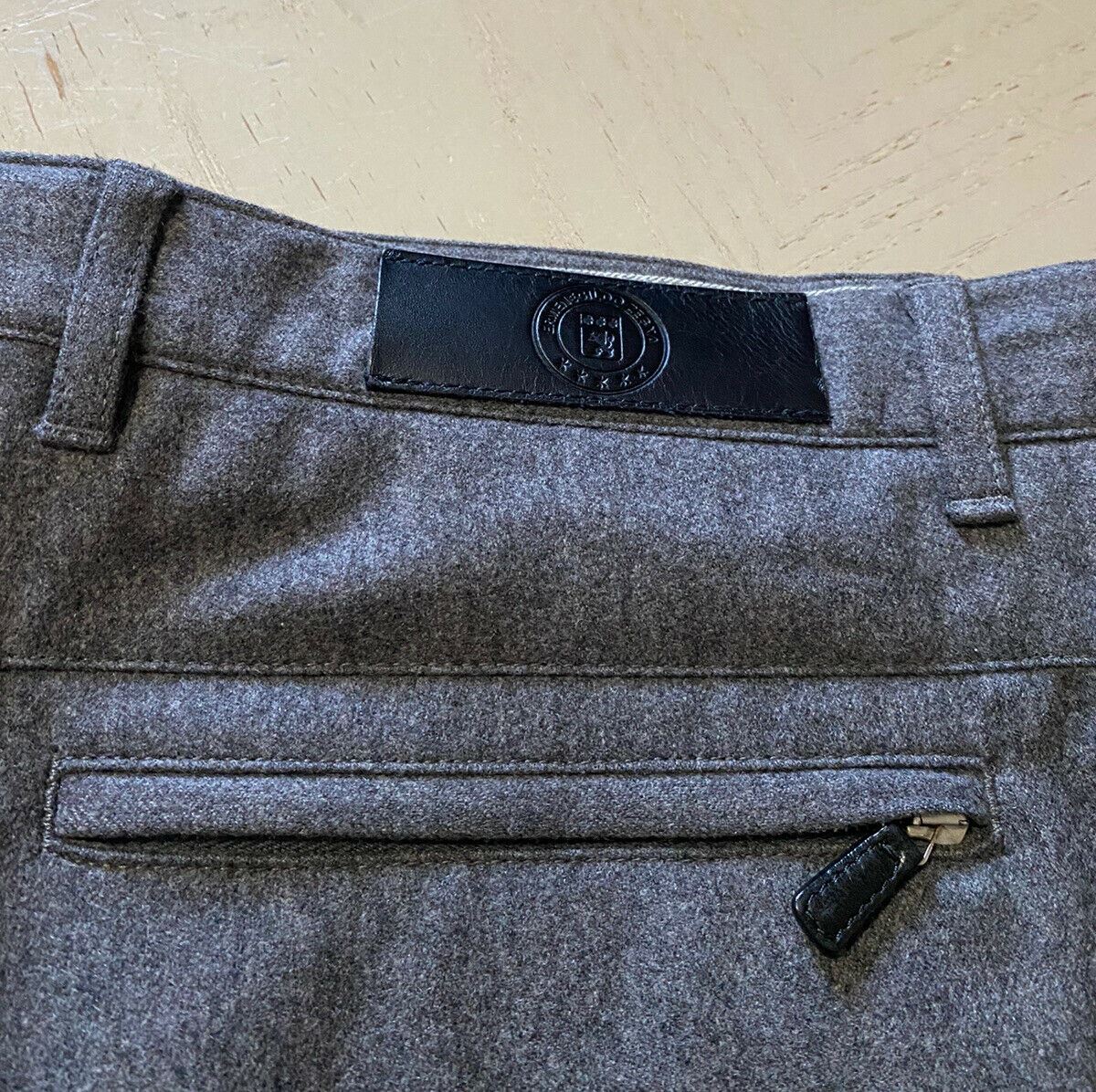 Новые классические брюки узкого кроя Ermenegildo Zegna, 1195 долларов США, серые 34 США (50 евро)