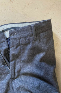 Neu 1195 $ Ermenegildo Zegna Slim Fit Anzughose DK Grau 34 US (50 Eu)